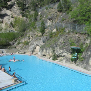 Radium Hot Springs "Look up. Way up!"