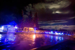 Takhini Hot Springs All Aglow at Night